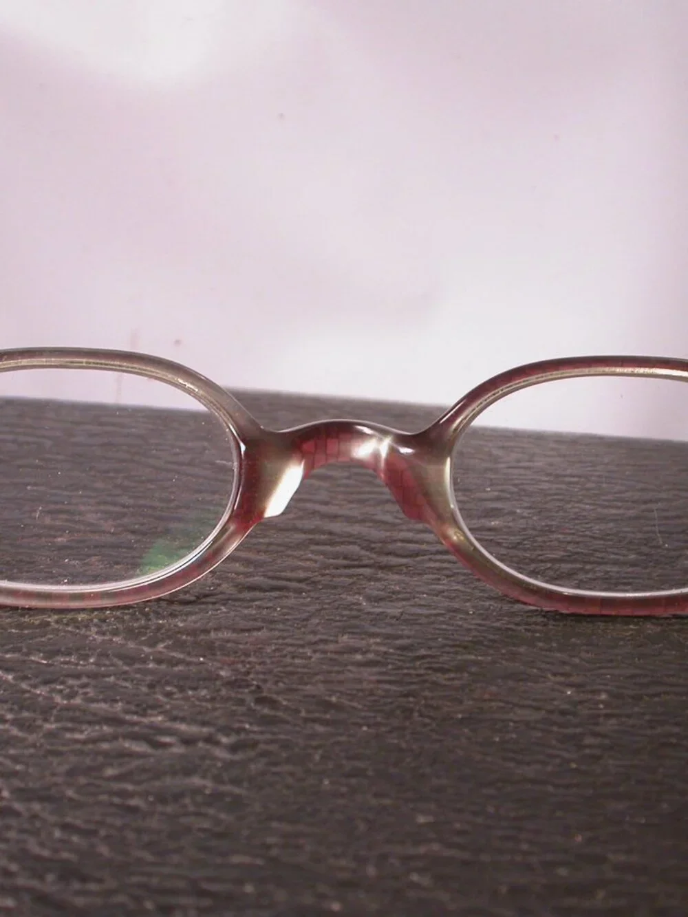 Authentic Anne et Valentin Lunettes Red Checker Eyeglasses Made in France